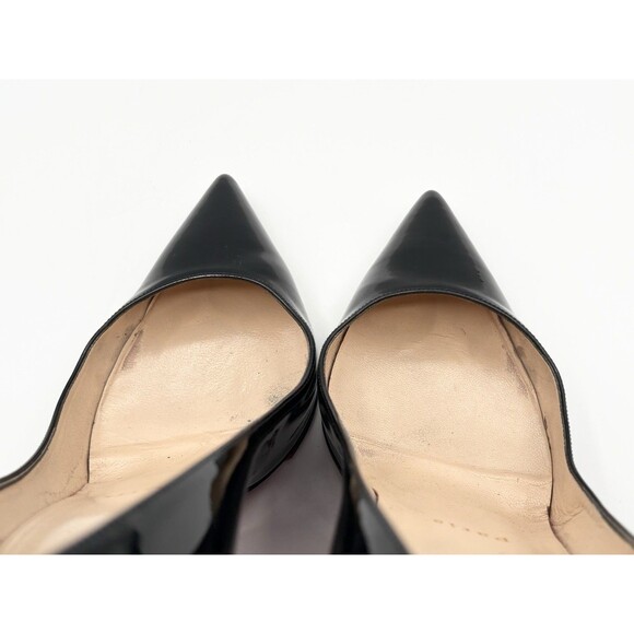 Christian Louboutin Kate 100mm Black Patent Leather Stiletto Pumps Sz EU 38 - Picture 6 of 11